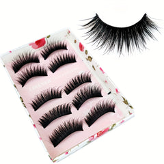 Faux Mink Lashes Natural False Eyelashes for Daily & Party Use 100 Pairs