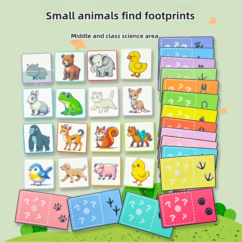Animal Footprint Toy for Kindergarten Cognitive Development