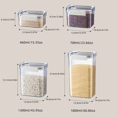 Clear Striped Food Storage Containers with Lids Moisture proof Fresh keeping