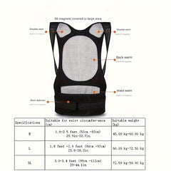 Magnetic Shoulder Warmer Waistcoat with Support Strips