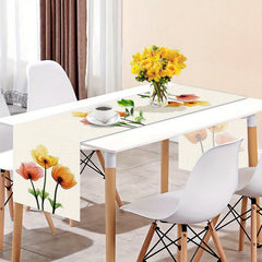 Polyester Rectangle Table Runner Balinese Pleated Holiday Decoration