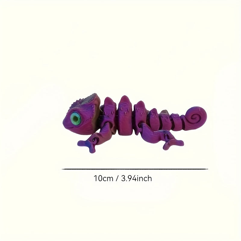 3D Printed Chameleon Jointed Model Gradient Perfect Gift for Christmas