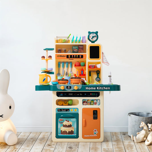 Deluxe Kids Kitchen Toy Set with Spray Mist & Steamer