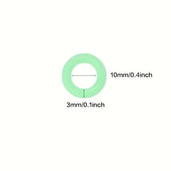 10pcs Green Camping Nail Luminous Rings Tent Accessories