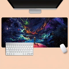 Landscape Painting Oversized Mouse Pad Retro Art Table Pad