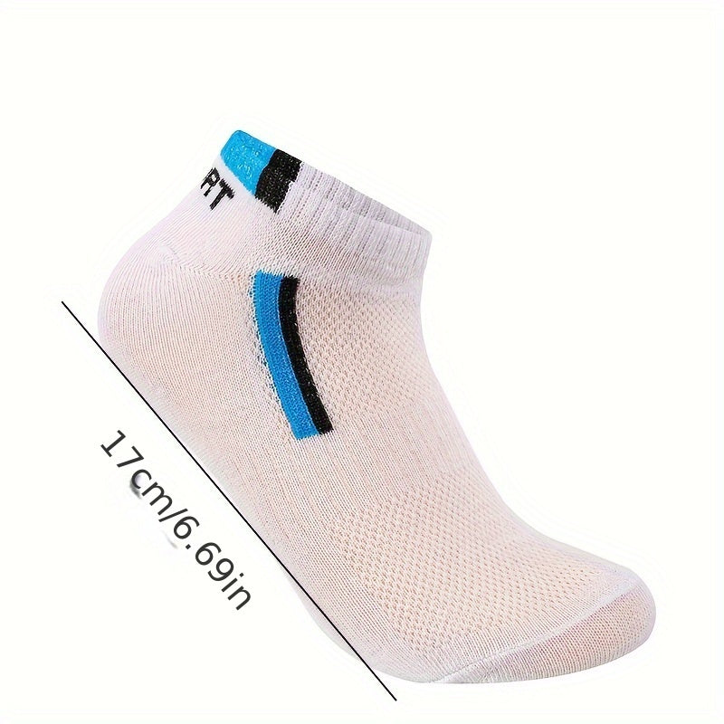 Men's Breathable Ankle Socks Moisture Wicking Sports Casual Socks