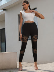  Skull Jacquard High Rise Skinny Leggings
