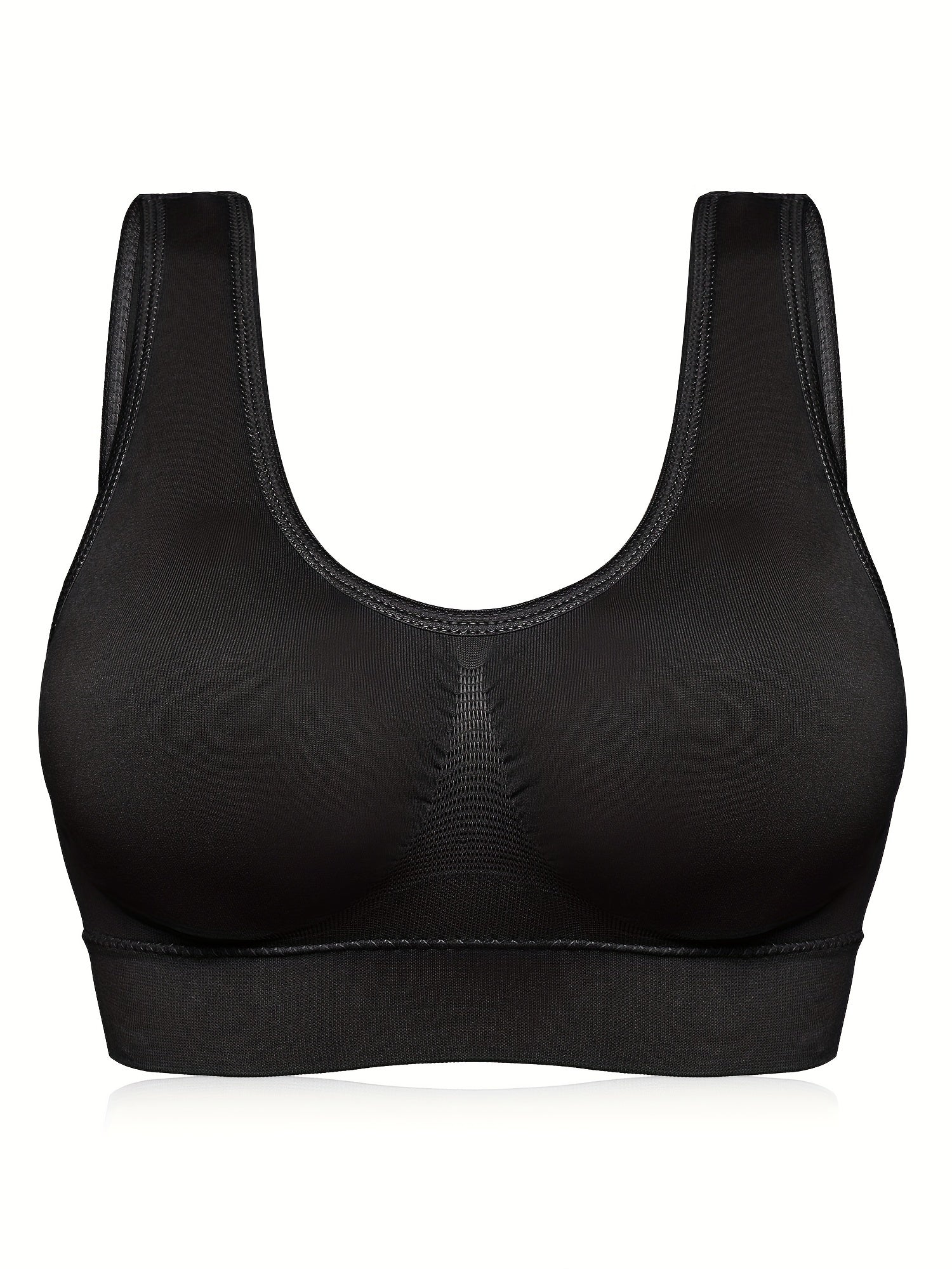 3pcs Seamless Wirelss Sports Bras Comfy & Breathable