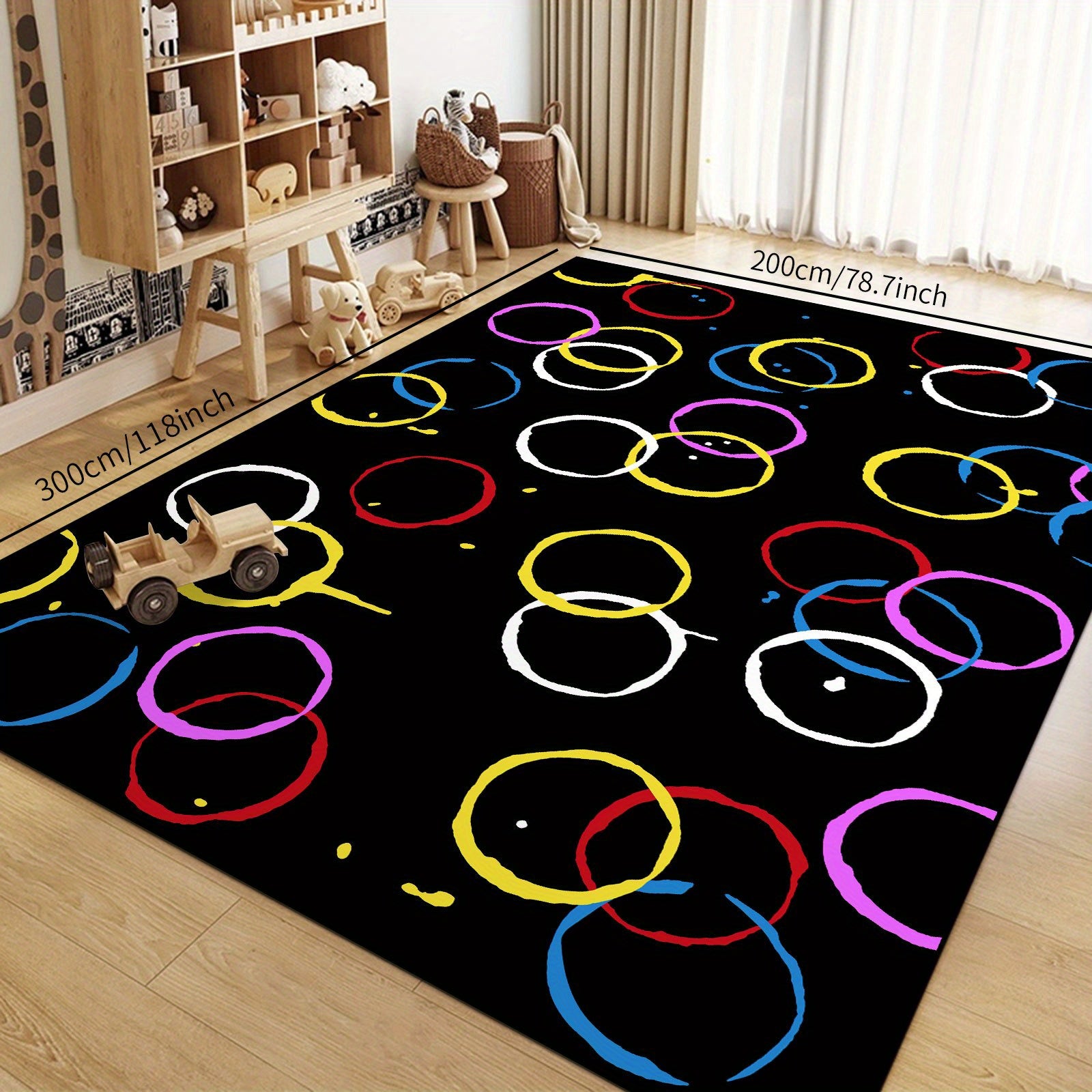 Loop Velvet Reading Area Carpet Baby Crawling Mat