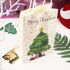 Hand painted Christmas Tree Candy Bag - Family Party Gift Bag