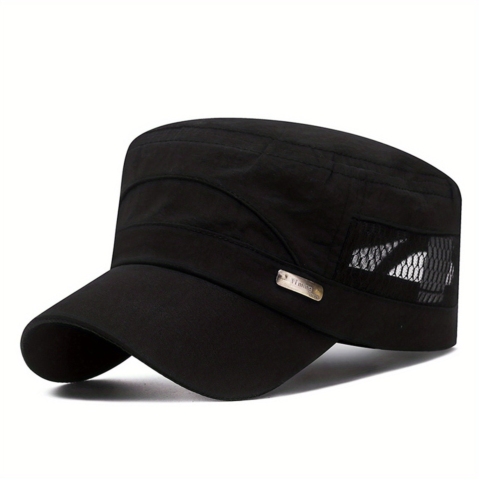 Flat Top Baseball Dad Sun Cap Adjustable Outdoor Sports Cap