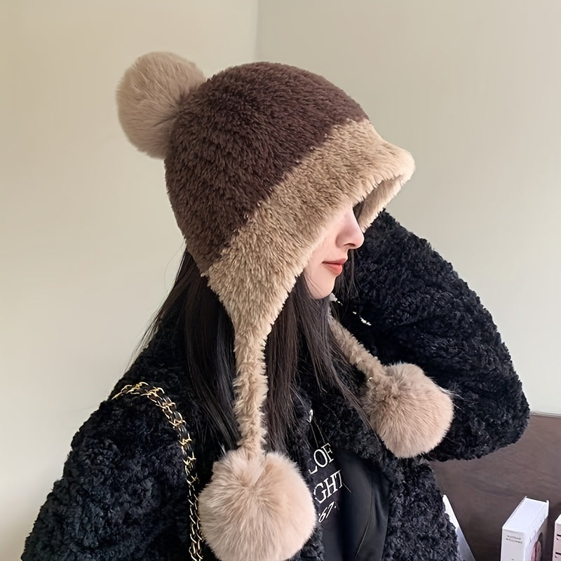 Thickened Women's Winter Hat for Various Occasions, Warm and Windproof