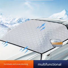 Car Front Windshield Snow Cover Sunshade Winter Thickening Car Clothing