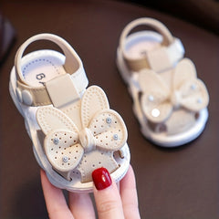 Bunny Bow Kids Sandals Comfortable Secure Buckle Closure