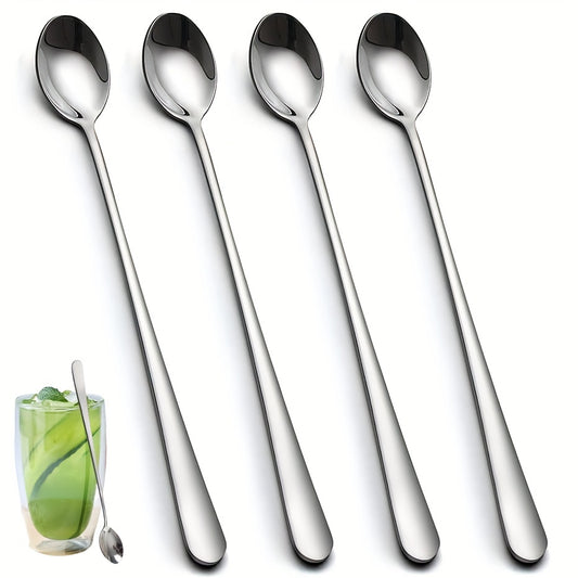Long Handle Spoon Coffee Stirrers Ice Tea Spoon 18 10 Stainless Steel