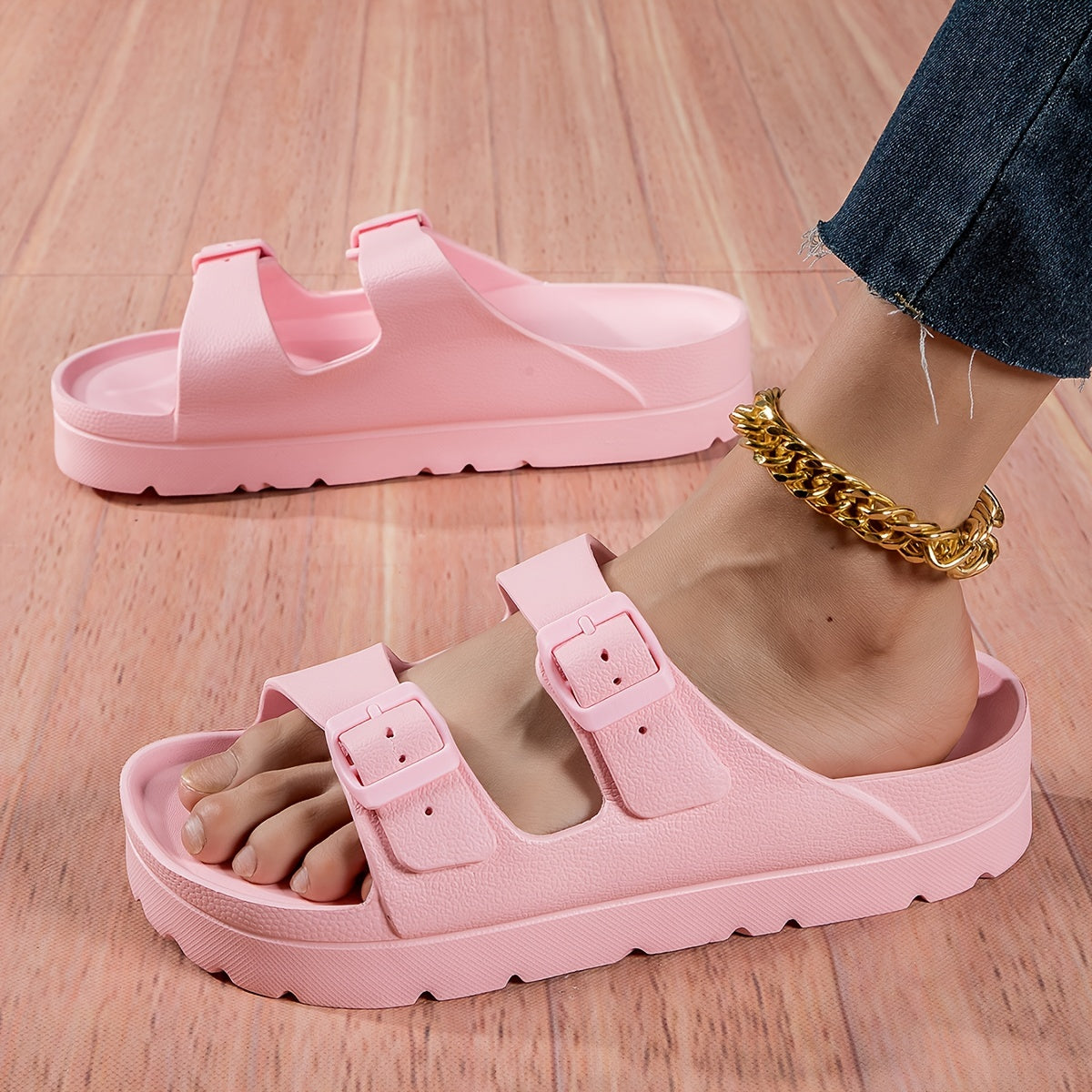 Thick Sole Sports Sandals for Women Wear Resistant Non Slip Slides
