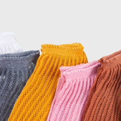 Girls Kids Mesh Breathable Low Cut Ankle Socks