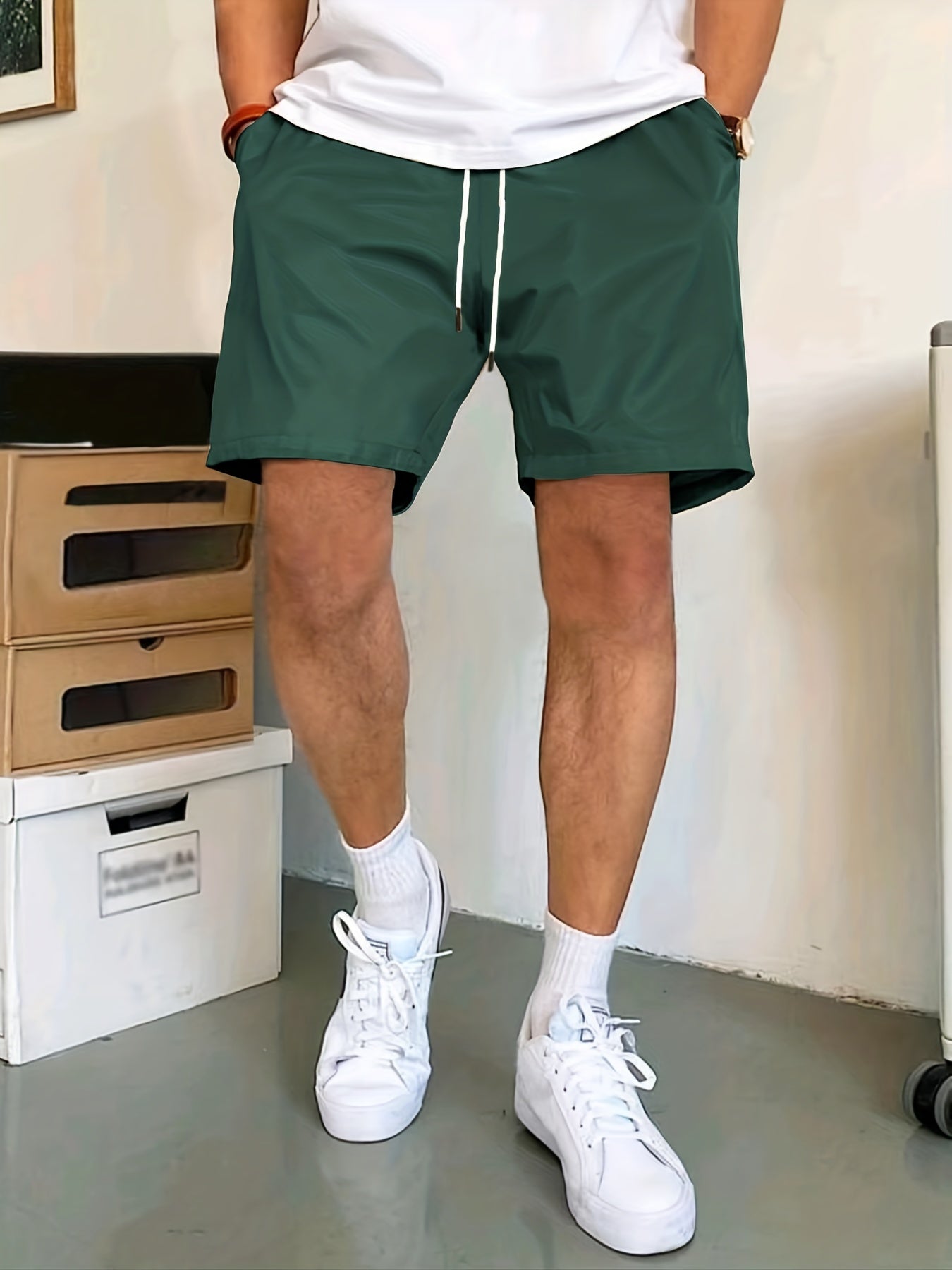 Men's Drawstring Comfy Shorts for Summer Beach Resort