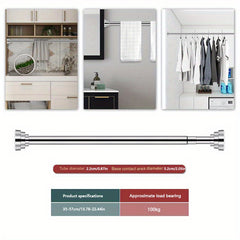 Stainless Steel Telescopic Shower Curtain Rod