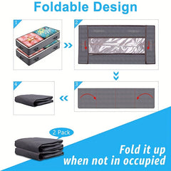 Portable Reinforced Bed Storage Bag Quilt Clothes Dust-proof Bag