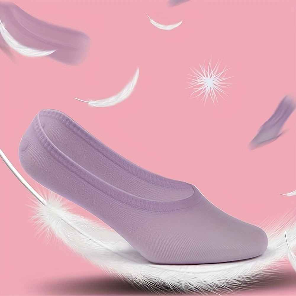 10 Pairs Kids Non Slip Invisible Socks for Girls Spring Summer