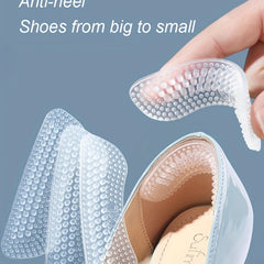1 Pair Silicone Heel Stickers Heels Grips Non Slip Inserts Pads Foot Care