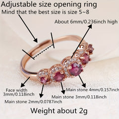 S925 Silver Purple Garnet Ring & Jewelry for Women