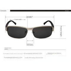 Men's Polarized Square Sunglasses UV Protection