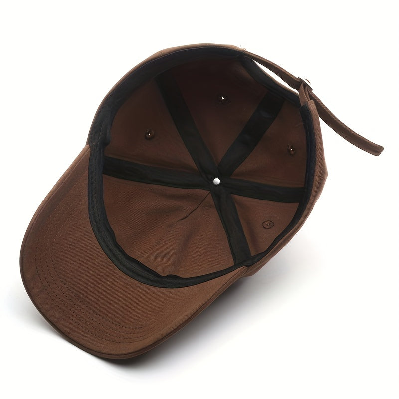 Embroidered Duck Tongue Cap Outdoor Sun Hat Baseball Cap