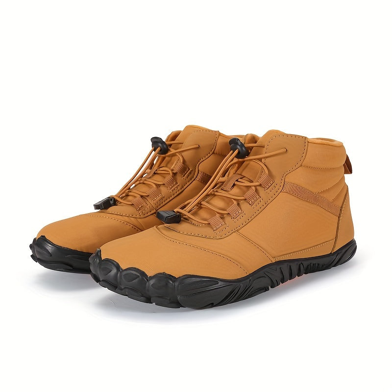 Women's Waterproof Snow Boots Warm Ankle High Lace Up Hiking Shoes