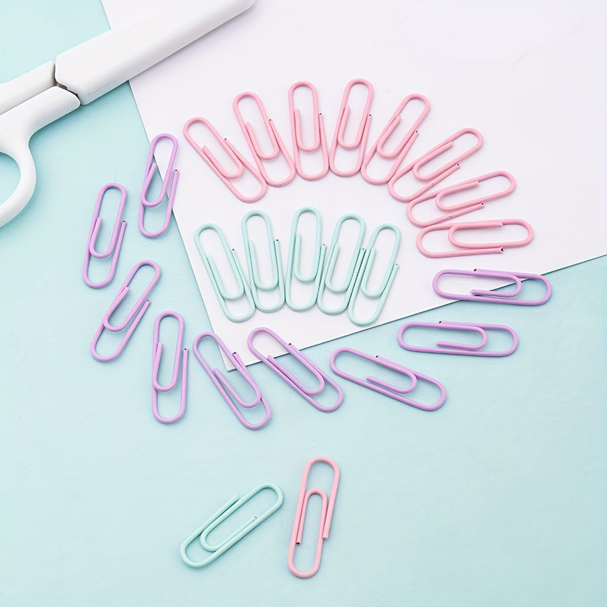 Colorful Macaron Paper Clips 40pcs In A Box