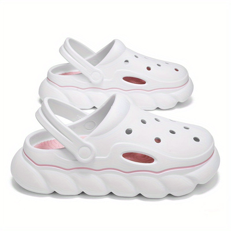 Women's Platform Clogs Hollow Out Adjustable Strap Sandals