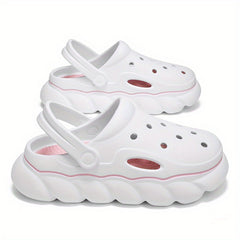 Women's Platform Clogs Hollow Out Adjustable Strap Sandals