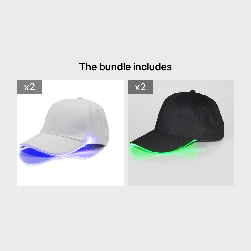 LED Luminous Running Peaked Cap Sunshade Mountaineering Sunscreen Baseball Cap