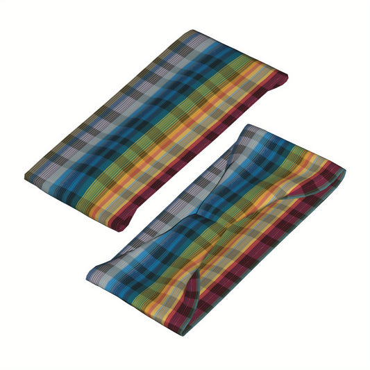 Signature Check Plaid Headband for Sport & Casual Outfits
