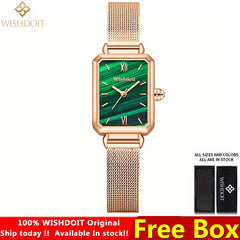 WISHDOIT Waterproof Stainless Steel Business Girl's Watch