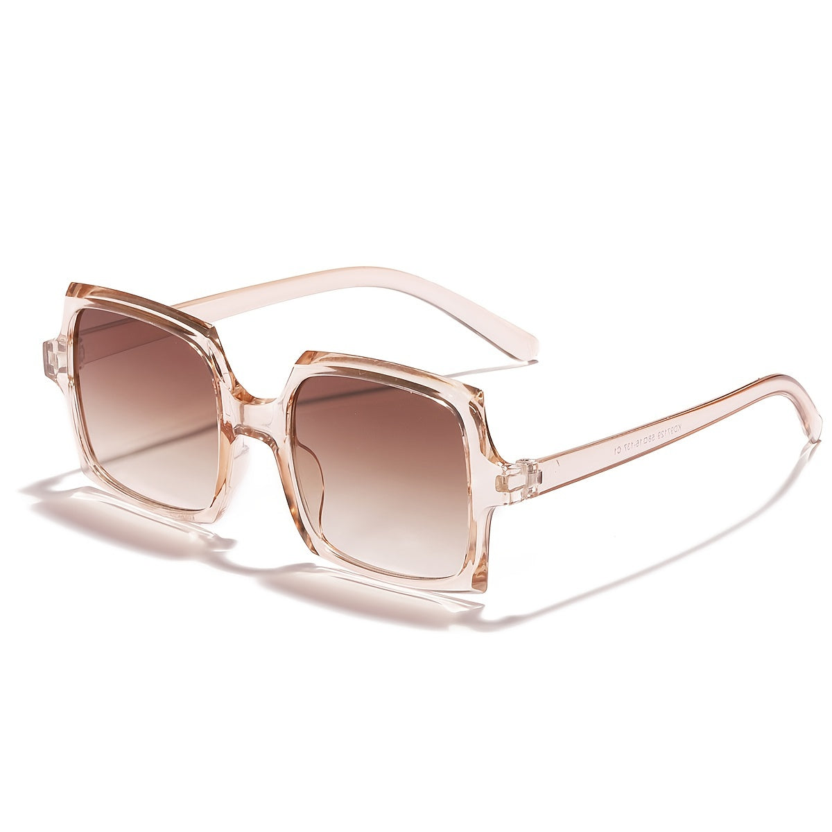 Vintage Oversized Rectangle Sunglasses For Women UV400 Sun Protection