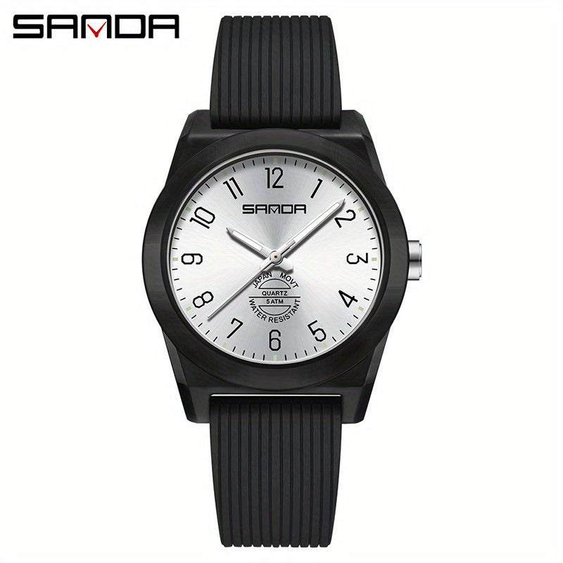 Sanda Quartz Student Watch Minimalist Design Luminous Hands Non Rechargeable