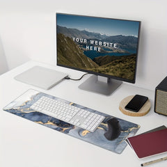 Large Gaming Mouse Pad 80.01cm x 29 - Desk Pad with Stitched Edges