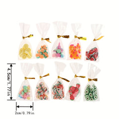 Dollhouse Mini Candy Snack Set Decor Accessories Scene Model Micro Props Gift