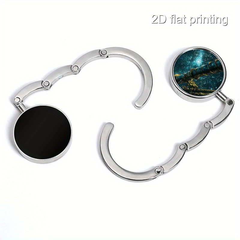 Metal Bag Hook for Telescope, Foldable, No Drill, Portable, Starry Night Print