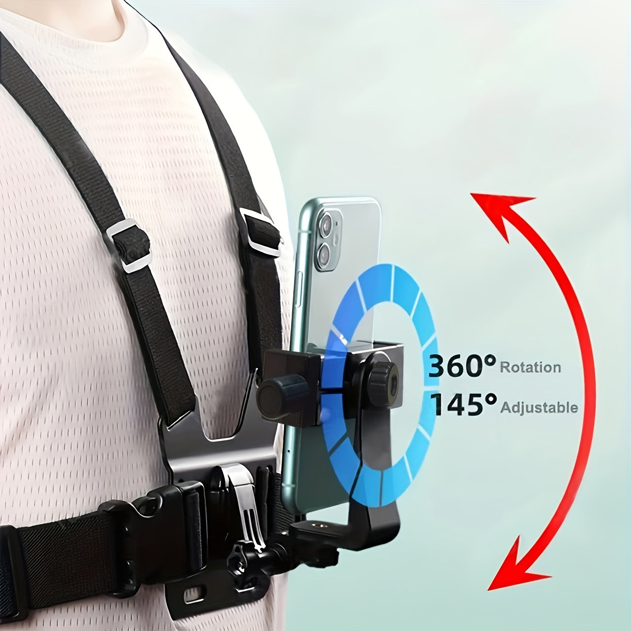 Chest Mount Camera Holder for Outdoor Cycling