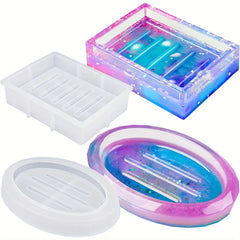 Epoxy Resin Agate Soap Dish Mold