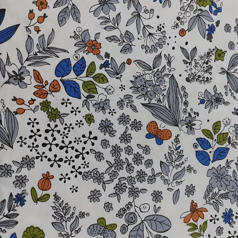 8pcs Cotton Patchwork Fabric Multicolor Floral Printed DIY Handcraft Material