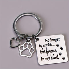 Pet Memorial Keychain for Dog and Cat - Remembrance Gift