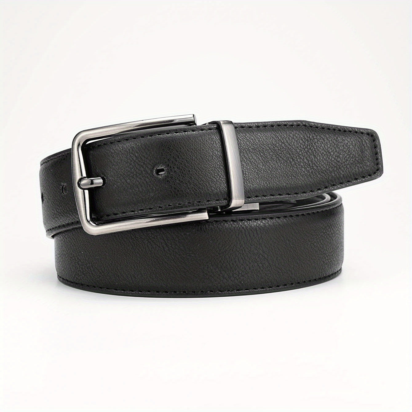 Alloy Buckle PU Leather Belt Accessory for Men