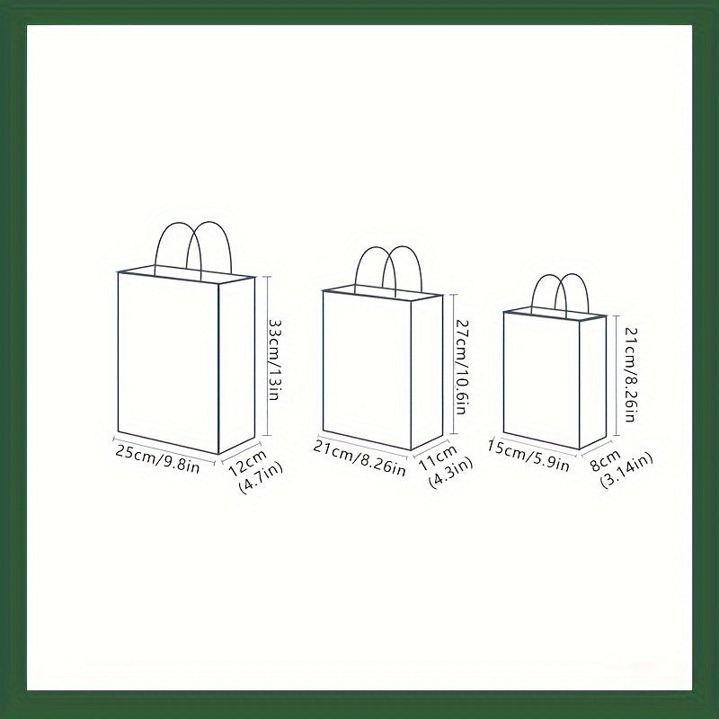 6pcs Christmas Gift Bag Paper In Random Styles Portable