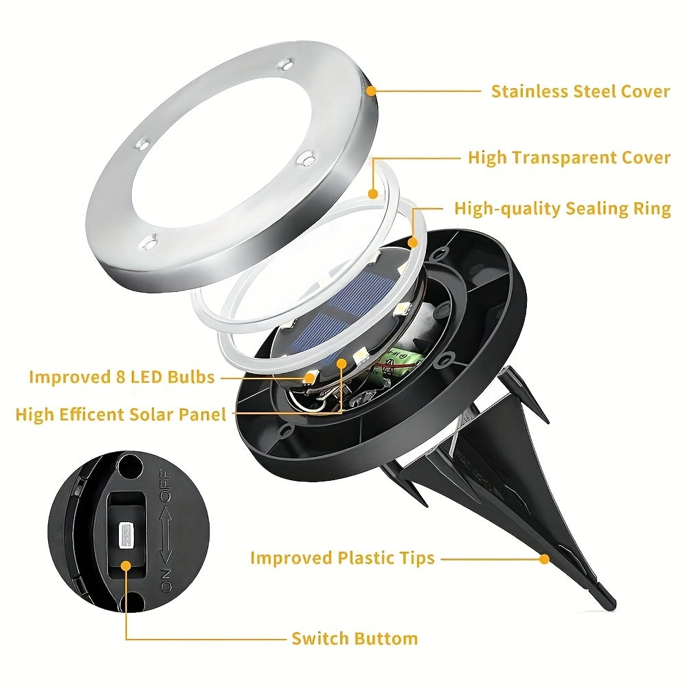 Outdoor Solar Garden Lights for Pathways Patio Walkways Path