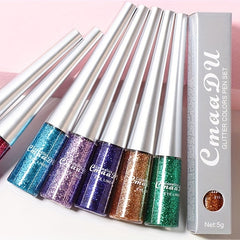 16-Color Glitter Liquid Eyeliner Pen Waterproof Smudge-Proof Cosmetic