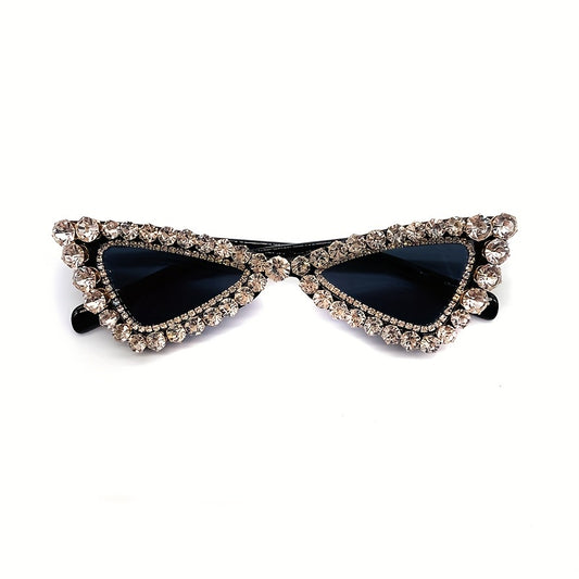 Rhinestone Triangle Sunglasses UV400